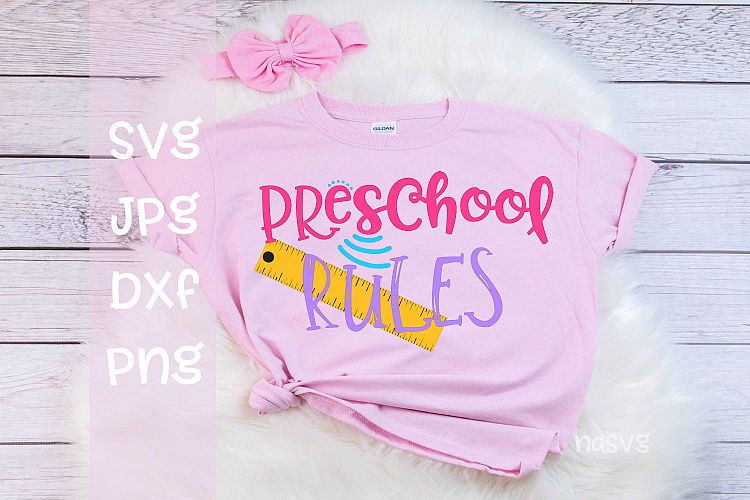 Preschool Rules, School, SVG
