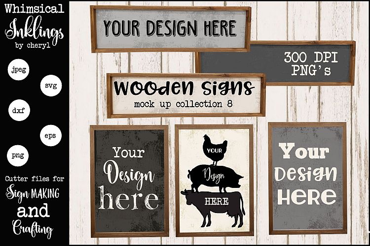 Wooden Frame Mock Up Collection EIGHT