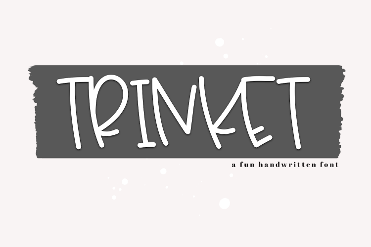 Trinket - A Fun Handwritten Font