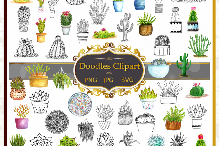 Cactus Vector Clipart Collection