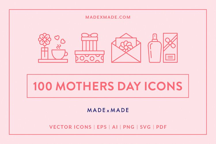 Line Icons - Mothers Day