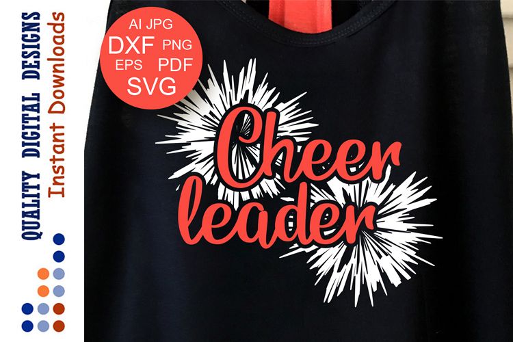 Cheerleader svg files Sports svg Cheer svg Sports shirt svg