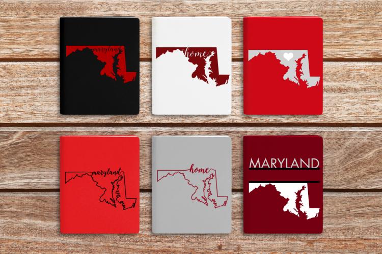 State of Maryland SVG File Cutting Template