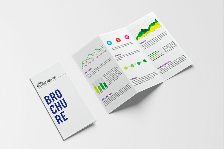 A4 Z-Fold Brochure Mock-Up example image 1