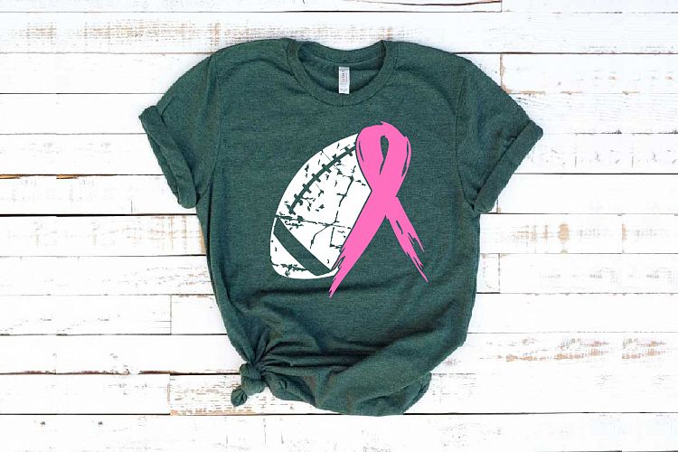 Football Tackle Breast Cancer Svg Awareness ribbon svg 1028s