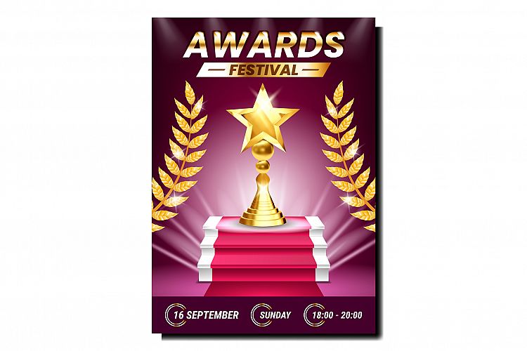 Award Festival Creative Promotional Banner Vector example image 1