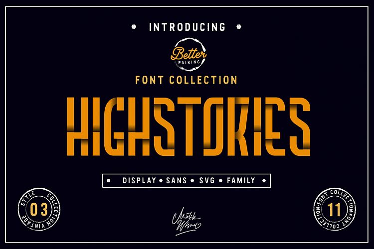 Highstories Family / Extra SVG Font