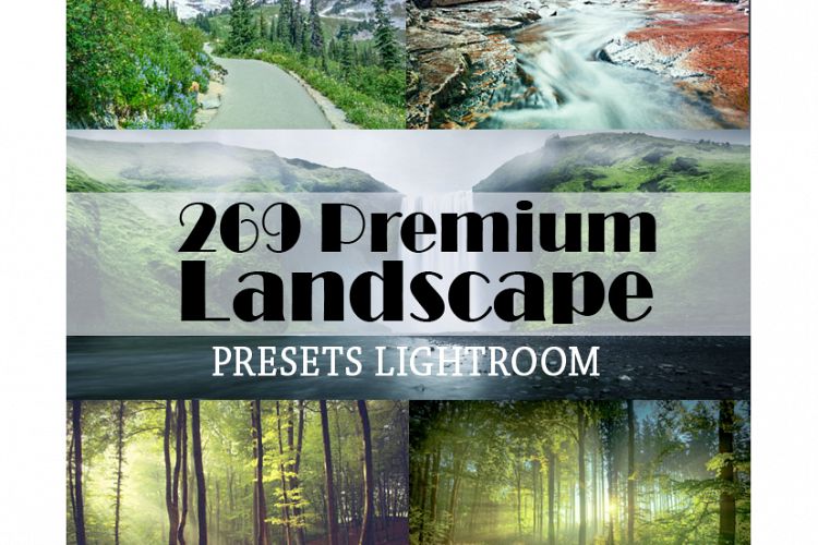 269 Premium Landscape Lightroom Presets (Presets for Lightroom 5,6,CC) example image 1