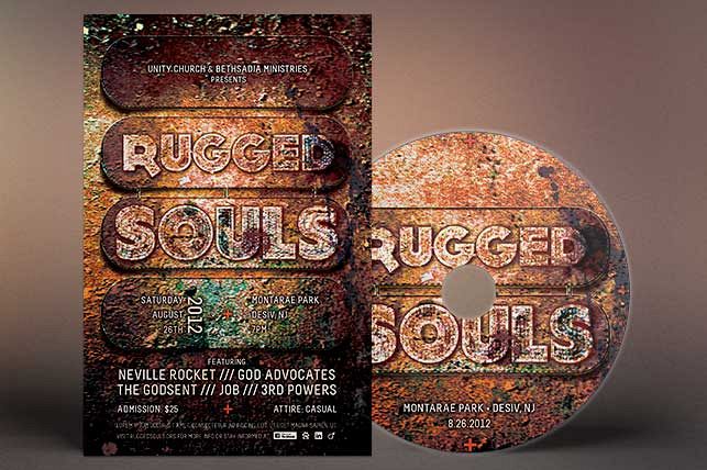 Christian Rock Concert Flyer CD Template