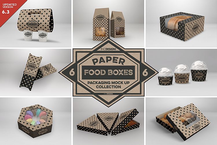 VOL.6 Food Box Packaging MockUps