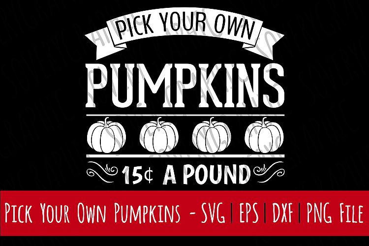 Pick Your Own Pumpkins | Cut SVG | Print PNG | Fall | Autumn