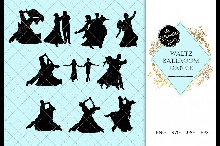 Foxtrot Ballroom Dance svg, dance cricut files, black dancer