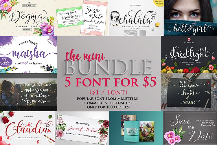 The Mini Bundle $1 /font