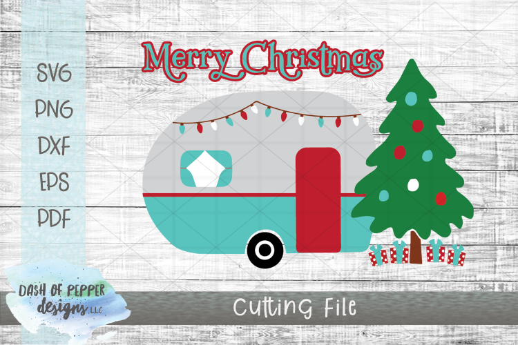 Christmas Camper SVG Cutting File (146164) | SVGs | Design Bundles