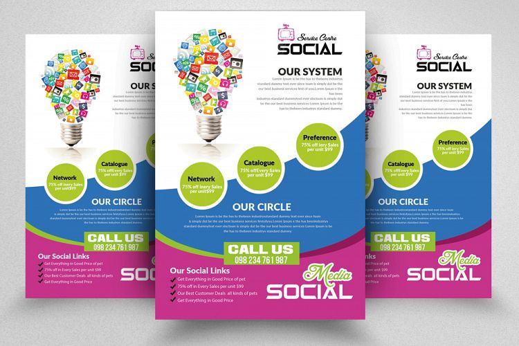 Social Media Marketing Flyer