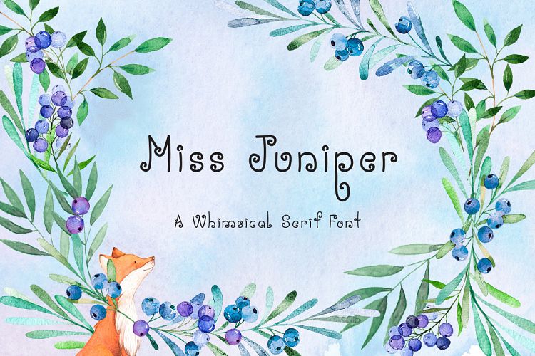 Miss Juniper Whimsical Serif Font