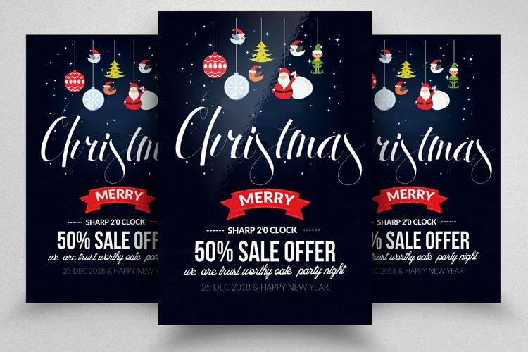 Christmas Sale Offer Flyer