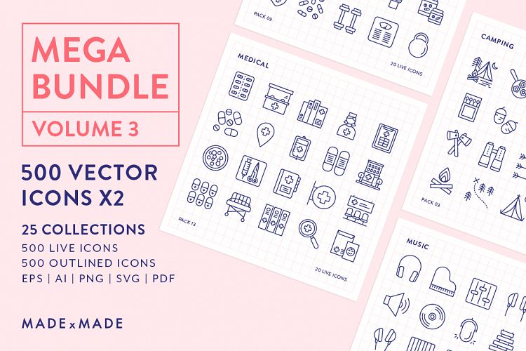 Line Icons – Mega Bundle Vol 3