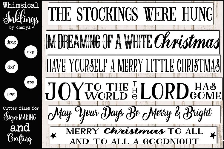 Merry Christmas To All Sign Mini Bundle SVG