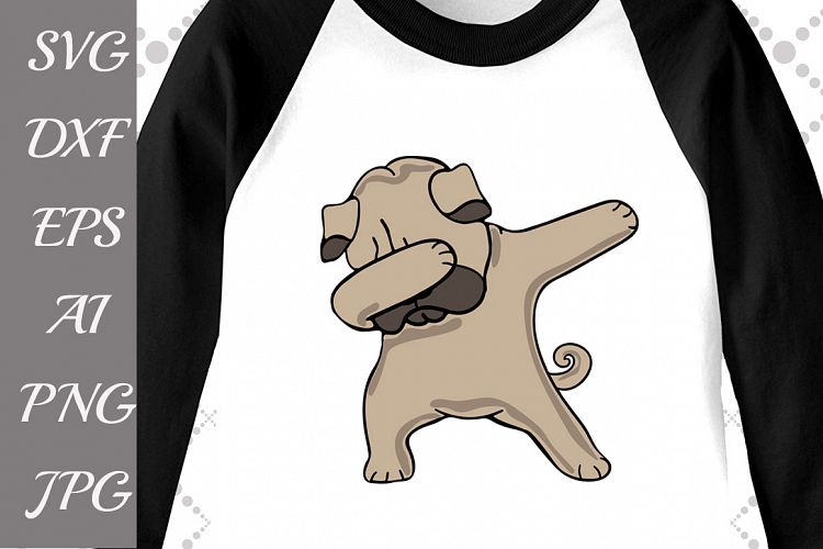 Dabbing Pug Svg