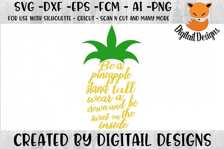 Pineapple SVG - png - eps - dxf - ai - fcm -