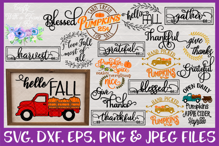 Fall & Thanksgiving SVG MEGA Bundle