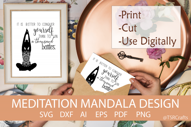 Yoga Meditation Graphic - Digital Cut and Clip Art set