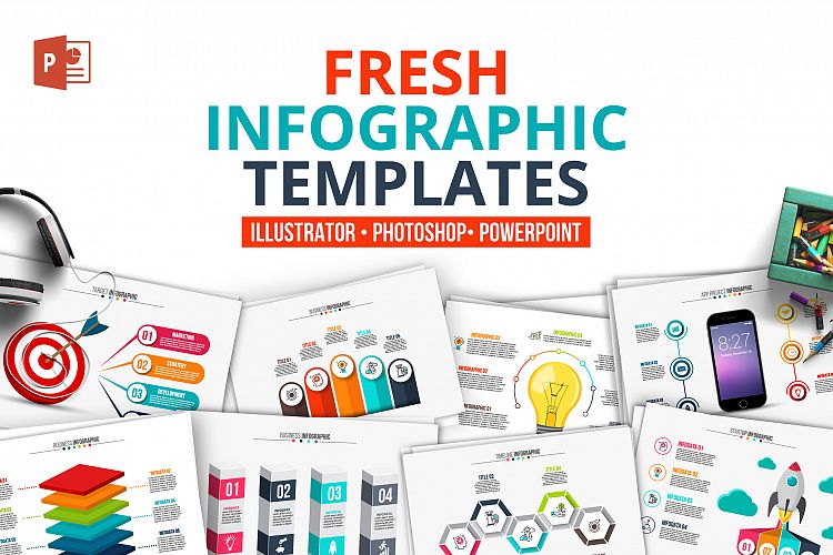 Fresh powerpoint infographics
