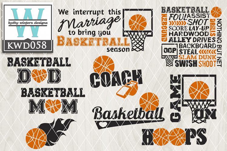 Basketball Cutting Files KWD058