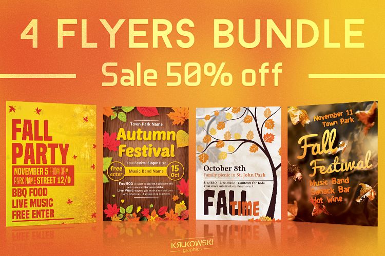 Fall Autumn Flyers Templates