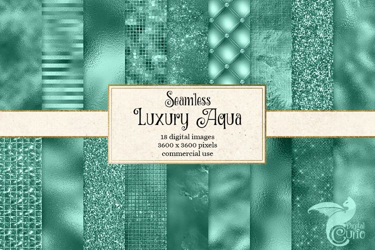 Luxury Aqua Textures example image 1