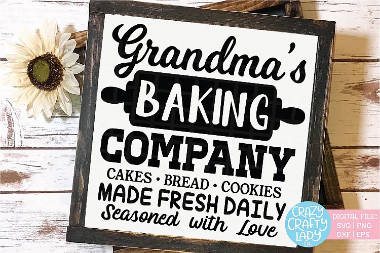 Grandmas Baking Company SVG DXF EPS PNG Cut File