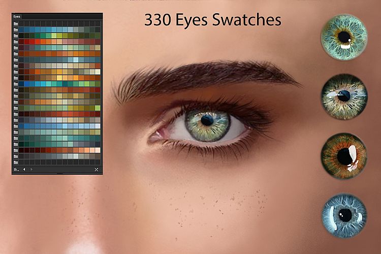 Eyes Ai Swatches for Digital Painting