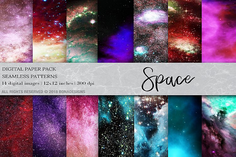 Space Galaxy Digital Paper