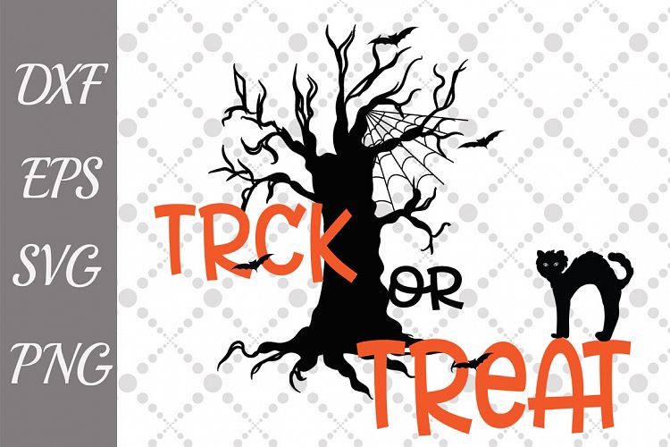 Trick or Treat Svg, HALLOWEEN SVG, Halloween Cat Svg