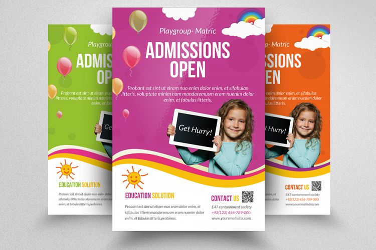 Admission Open Flyer Template