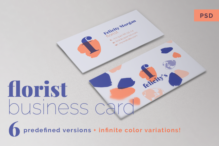 Florist Business Card Template