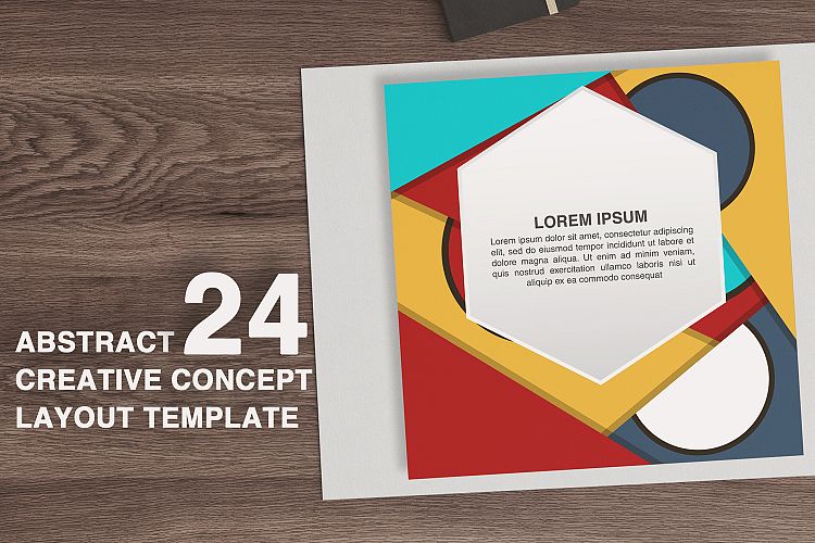  24 Abstract creative concept layout template