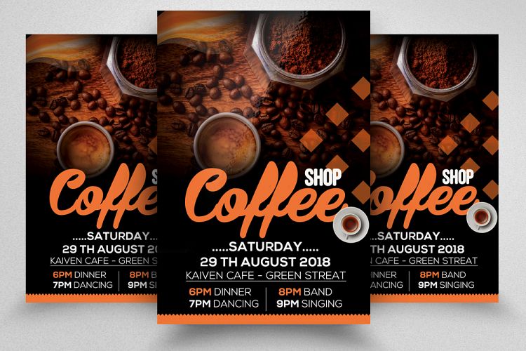 Cafe Shop Flyer Template