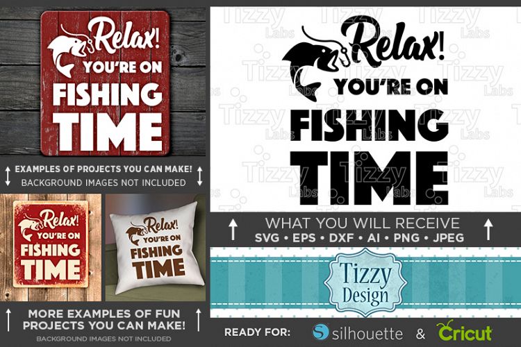 Relax Youre On Fishing Time Svg File - Fishing SVG - 778
