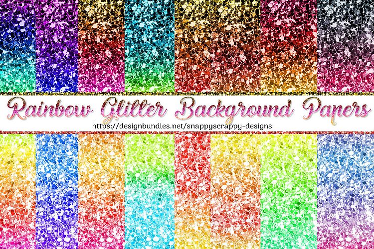 Rainbow Glitter Backgrounds