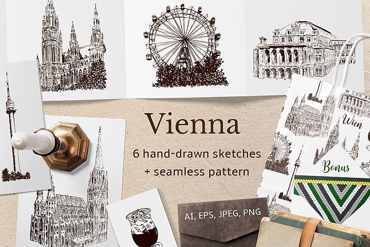 Set of Vienna sketches