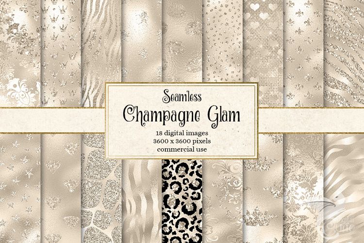 Champagne Glam Digital Paper