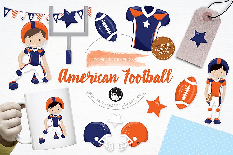 American Football graphics and illustrations