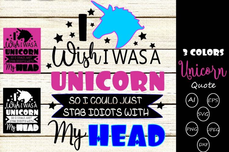 Unicorn quote svg cutting files,Animal quote svg cutting fil