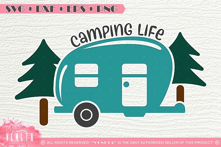 Download Camping life | SVG, DXF, EPS, PNG Cutting File (132361 ...