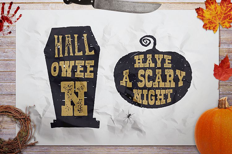 Halloween SVG Badges / Pumpkin and Tomb Icons / Logos