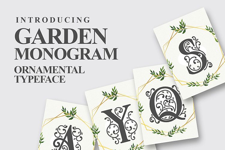 Garden Monogram Font