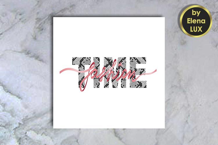 Fashion Time T-shirt print with snakeskin