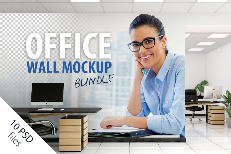 OFFICE Wall Mockup Bundle